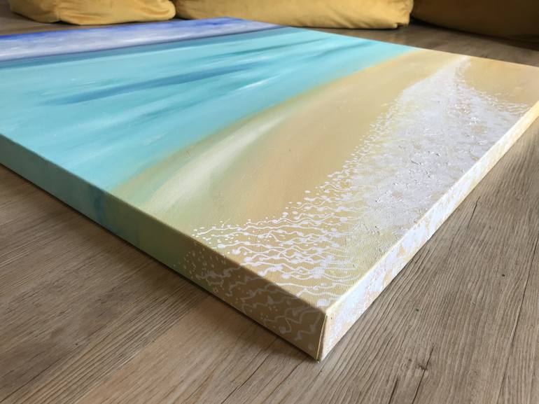 Original Modern Seascape Painting by Sally Oasis 