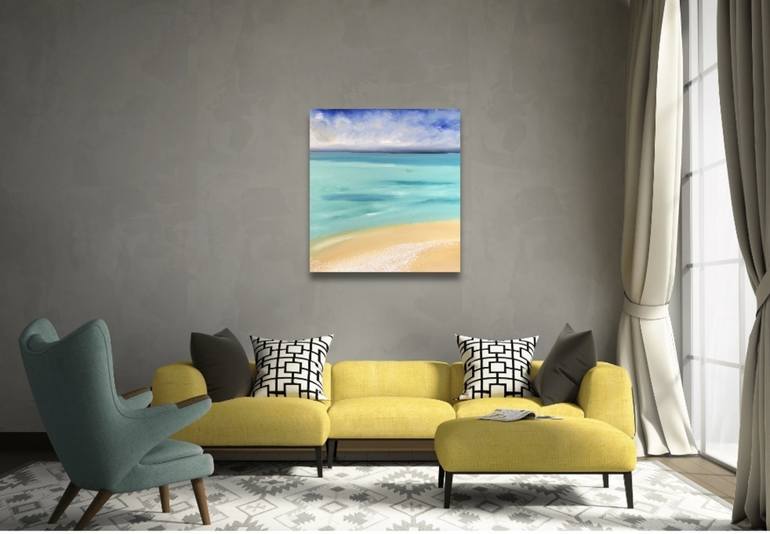 Original Modern Seascape Painting by Sally Oasis 