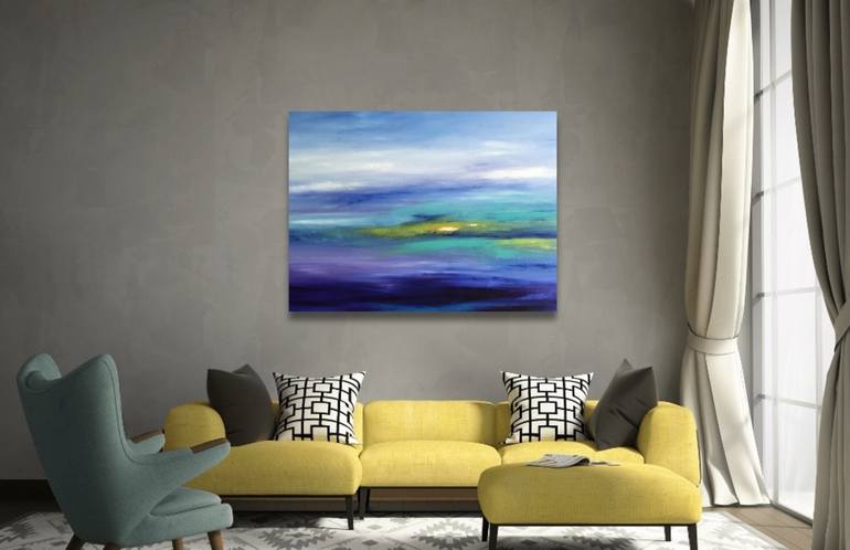 Original Impressionism Seascape Painting by Sally Oasis 