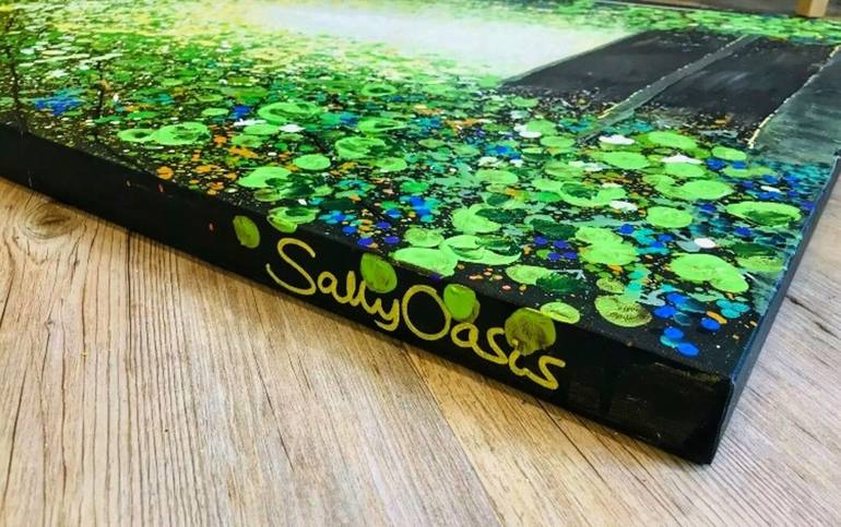 Original Abstract Expressionism Abstract Painting by Sally Oasis 