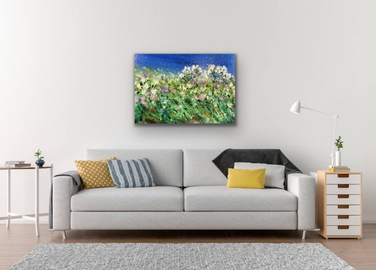 Original Floral Painting by Sally Oasis 
