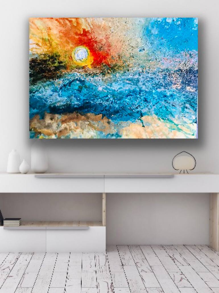 Original Abstract Painting by Sally Oasis 