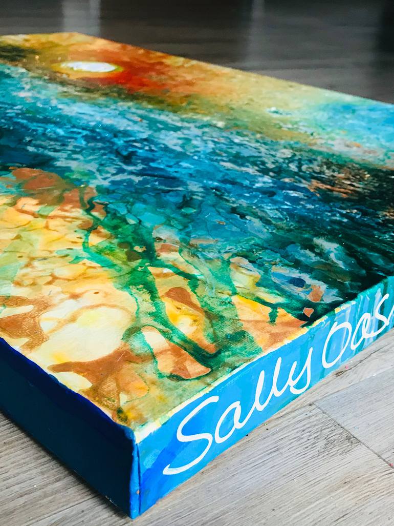 Original Abstract Painting by Sally Oasis 