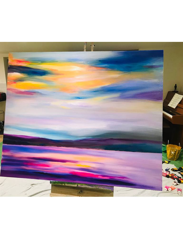 Original Abstract Painting by Sally Oasis 