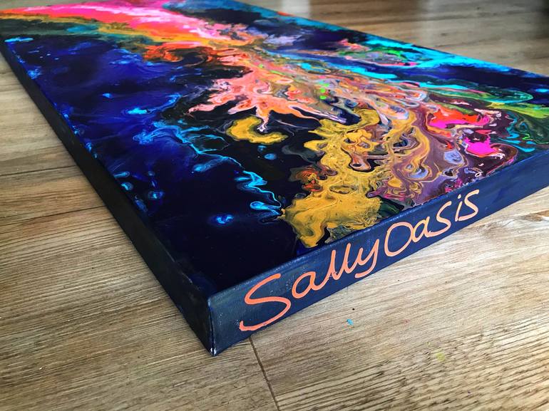 Original Abstract Painting by Sally Oasis 