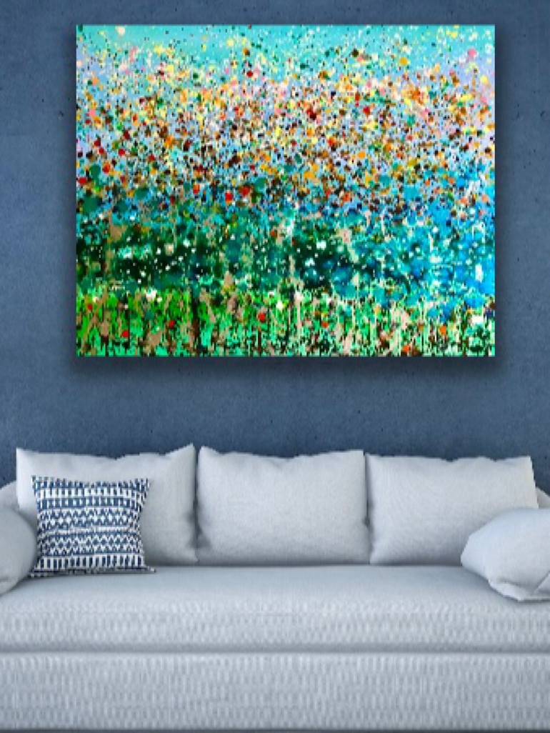 Original Fine Art Abstract Painting by Sally Oasis 