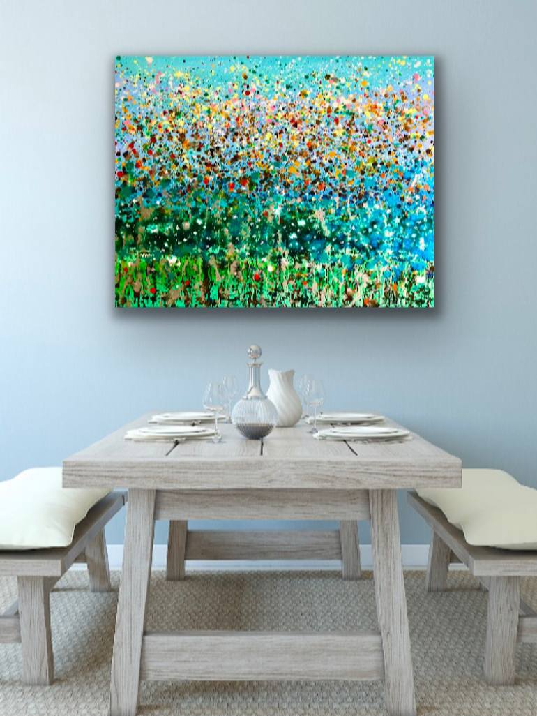 Original Fine Art Abstract Painting by Sally Oasis 