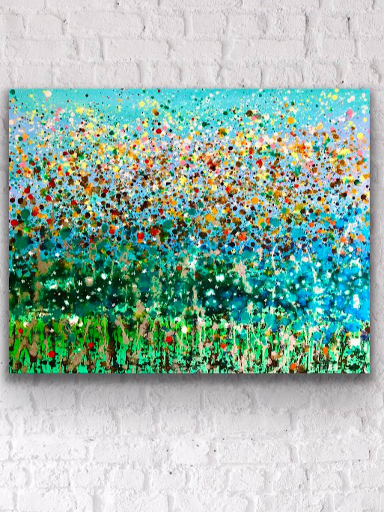 Original Fine Art Abstract Painting by Sally Oasis 