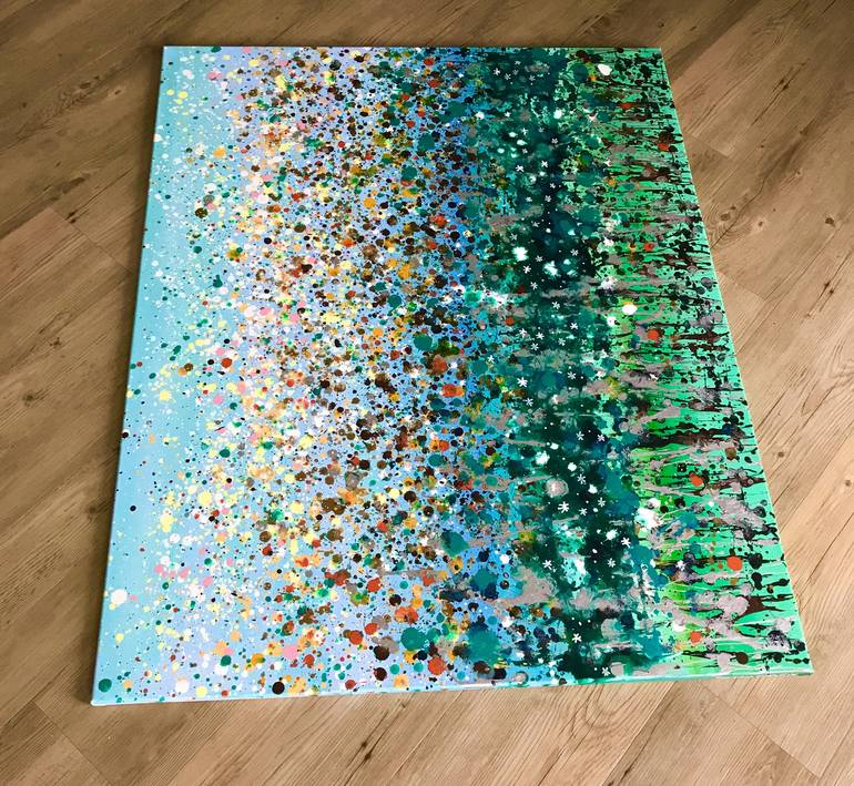 Original Fine Art Abstract Painting by Sally Oasis 