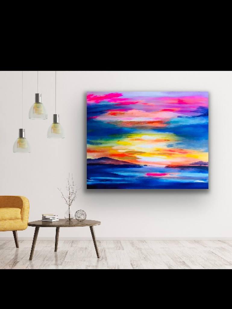 Original Abstract Expressionism Abstract Painting by Sally Oasis 