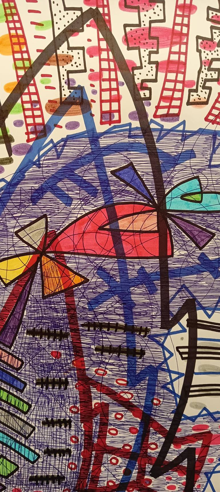 Original Abstract Drawing by Juan Gonzalez Iglesias