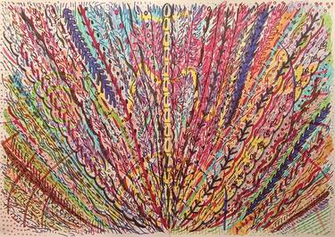 Original Abstract Expressionism Abstract Drawings by Juan Gonzalez Iglesias