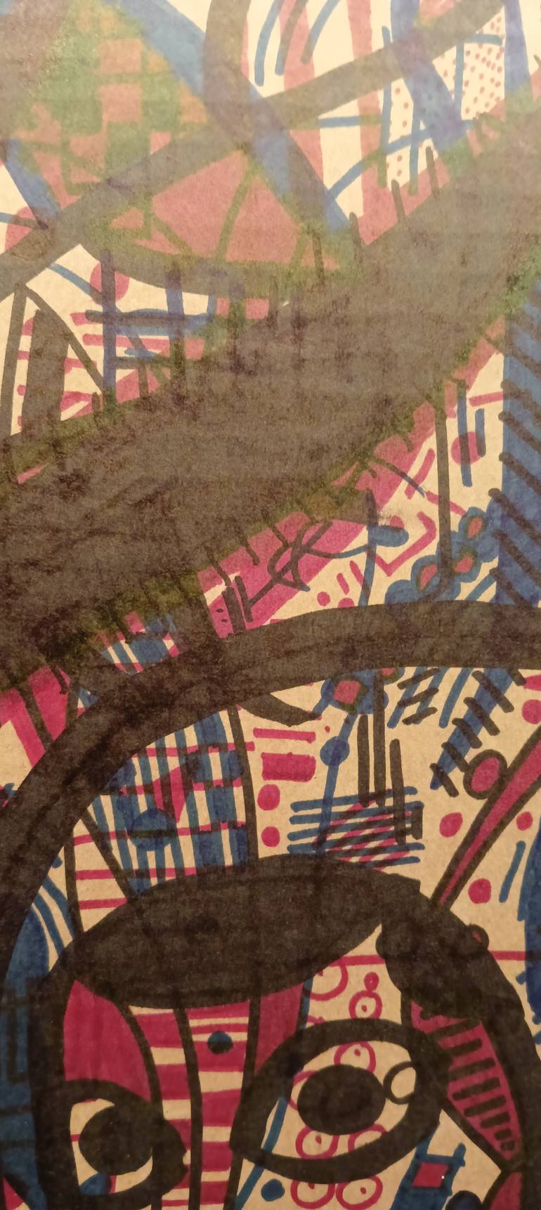 Original Abstract Expressionism Abstract Drawing by Juan Gonzalez Iglesias