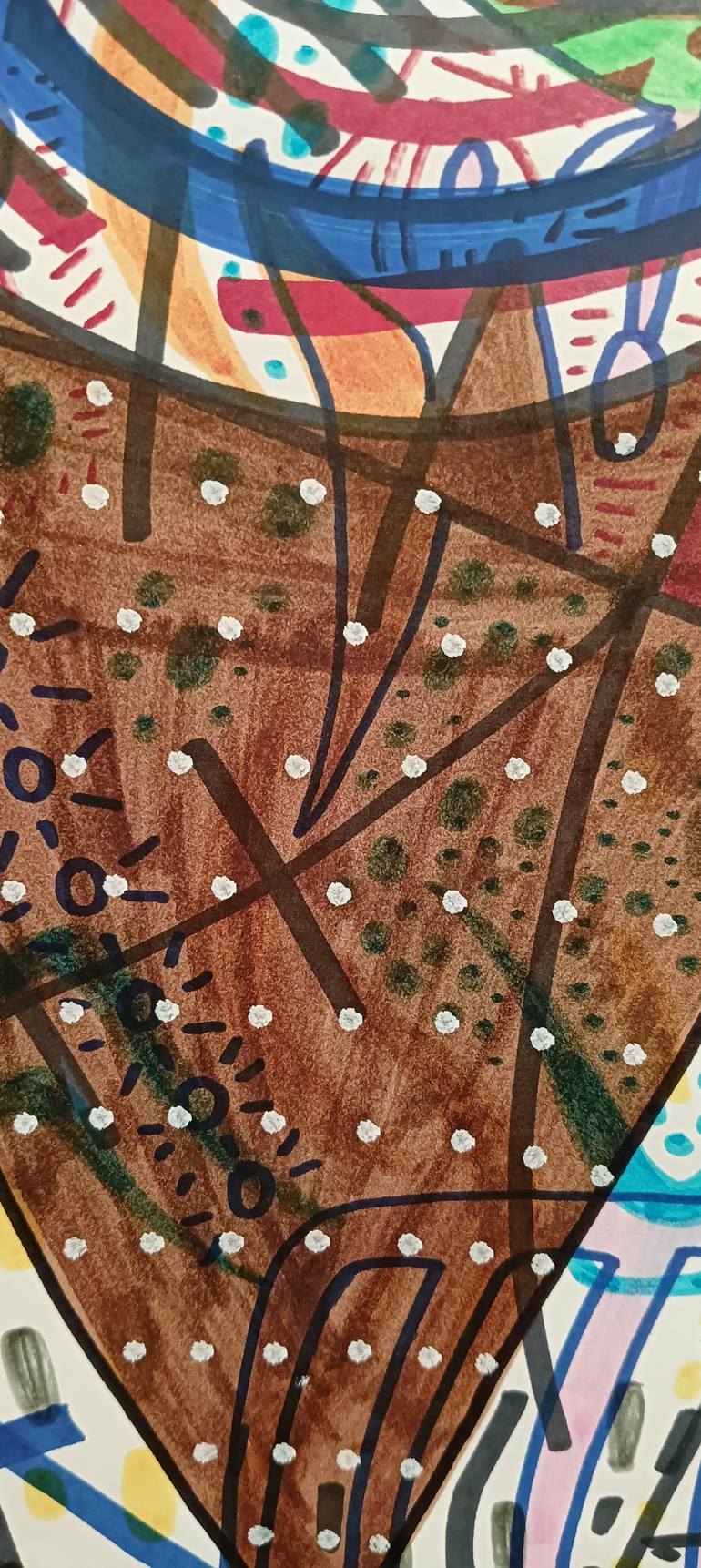 Original Abstract Expressionism Abstract Drawing by Juan Gonzalez Iglesias