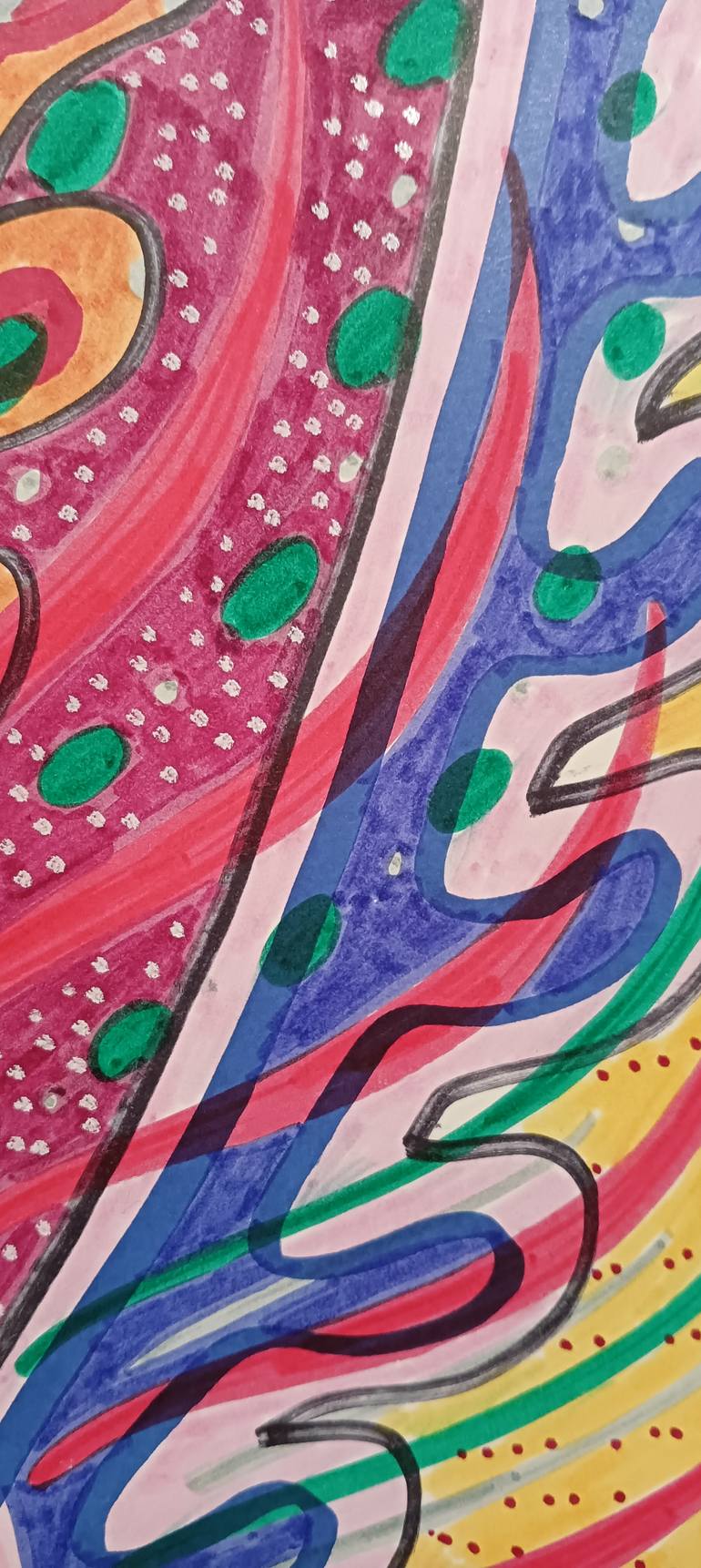 Original Abstract Expressionism Abstract Drawing by Juan Gonzalez Iglesias