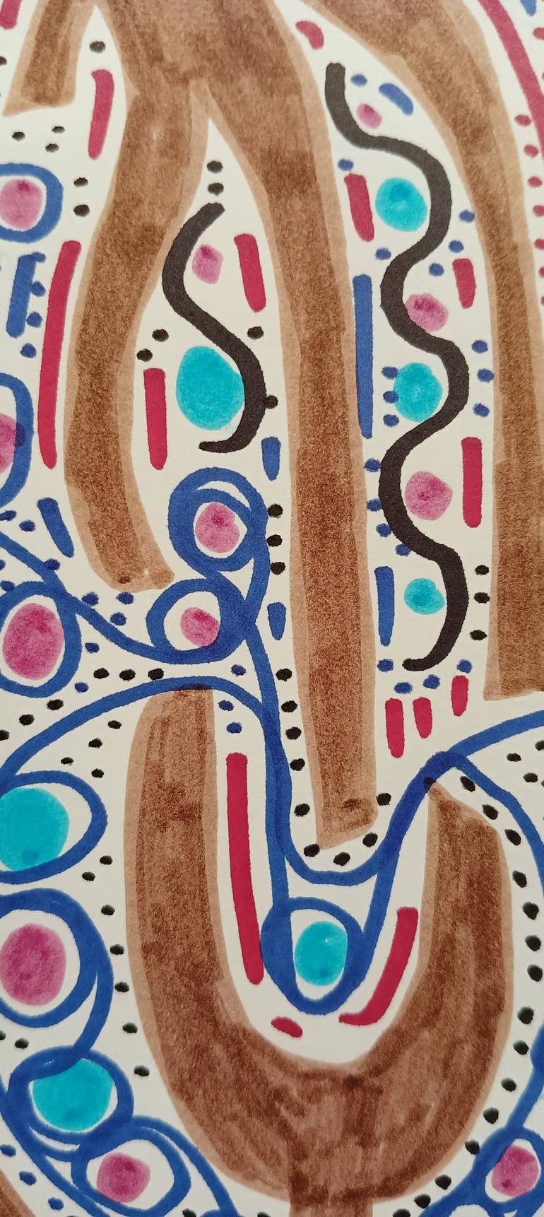 Original Abstract Expressionism Abstract Drawing by Juan Gonzalez Iglesias