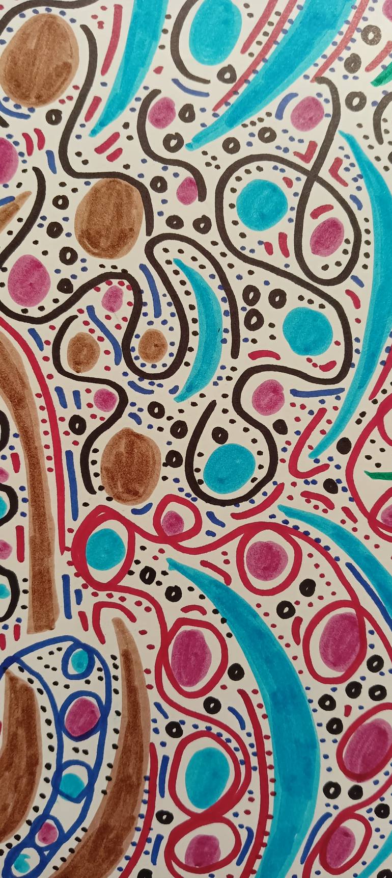 Original Abstract Expressionism Abstract Drawing by Juan Gonzalez Iglesias