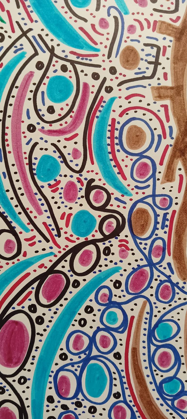 Original Abstract Expressionism Abstract Drawing by Juan Gonzalez Iglesias