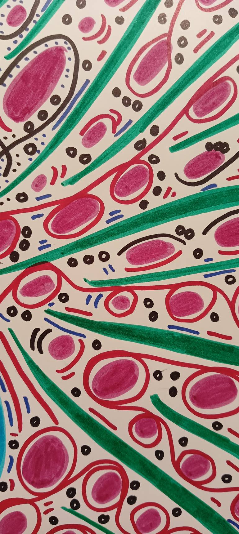 Original Abstract Expressionism Abstract Drawing by Juan Gonzalez Iglesias