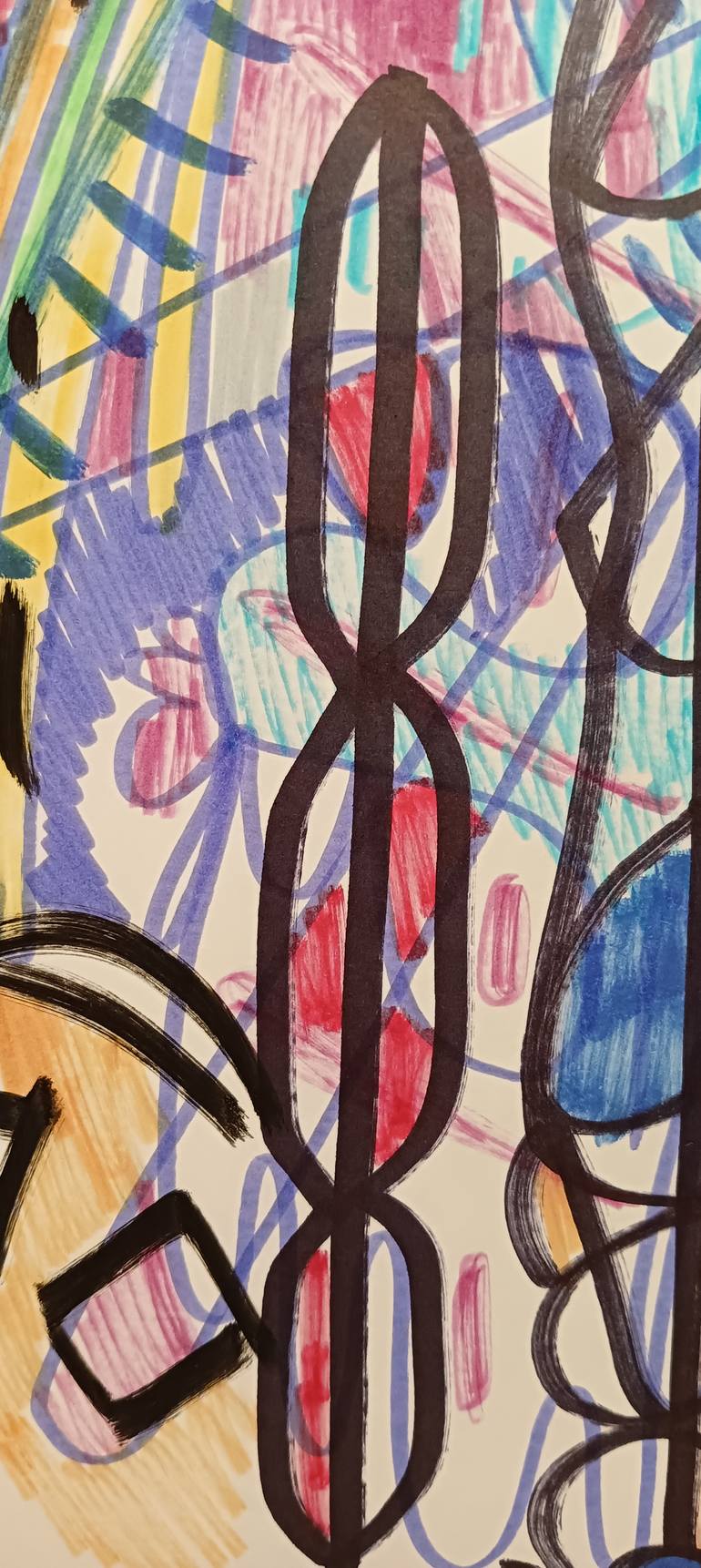 Original Abstract Expressionism Abstract Painting by Juan Gonzalez Iglesias