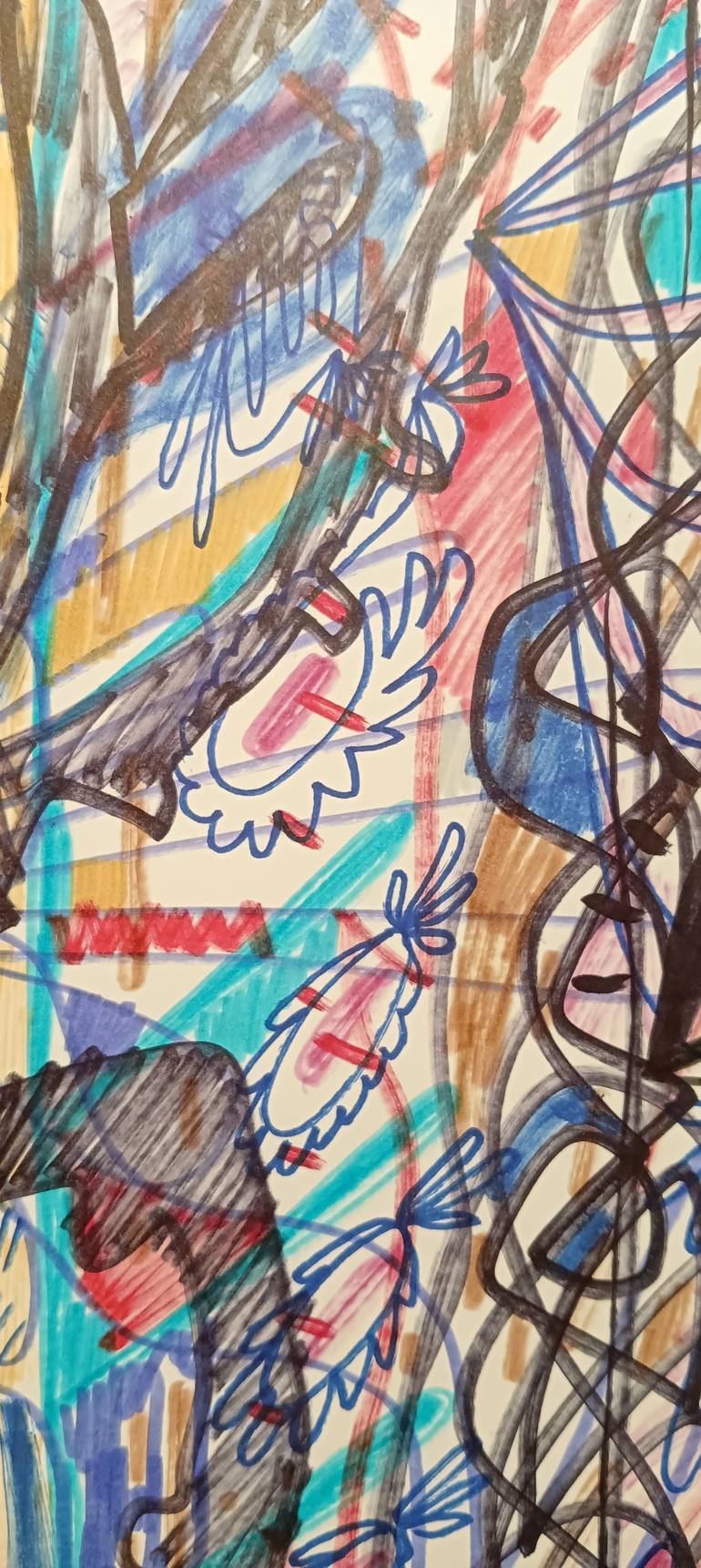 Original Abstract Expressionism Abstract Painting by Juan Gonzalez Iglesias