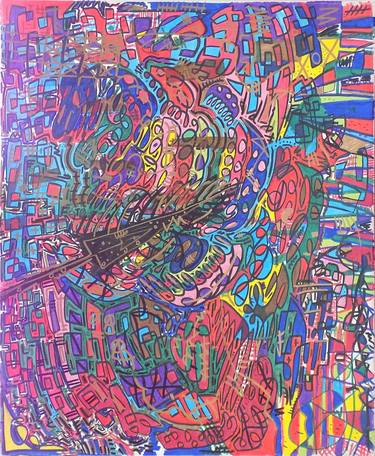 Original Abstract Expressionism Abstract Paintings by Juan Gonzalez Iglesias