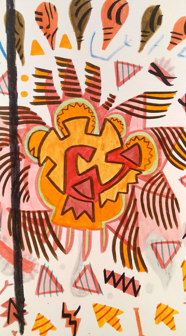 Original Abstract Religion Painting by Juan Gonzalez Iglesias