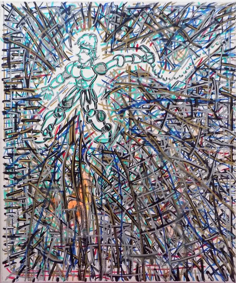 Original Abstract Pop Culture/Celebrity Paintings by Juan Gonzalez Iglesias