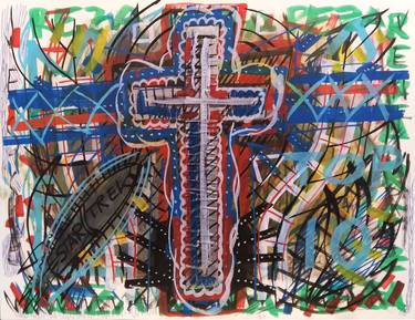 Original Abstract Religious Paintings by Juan Gonzalez Iglesias