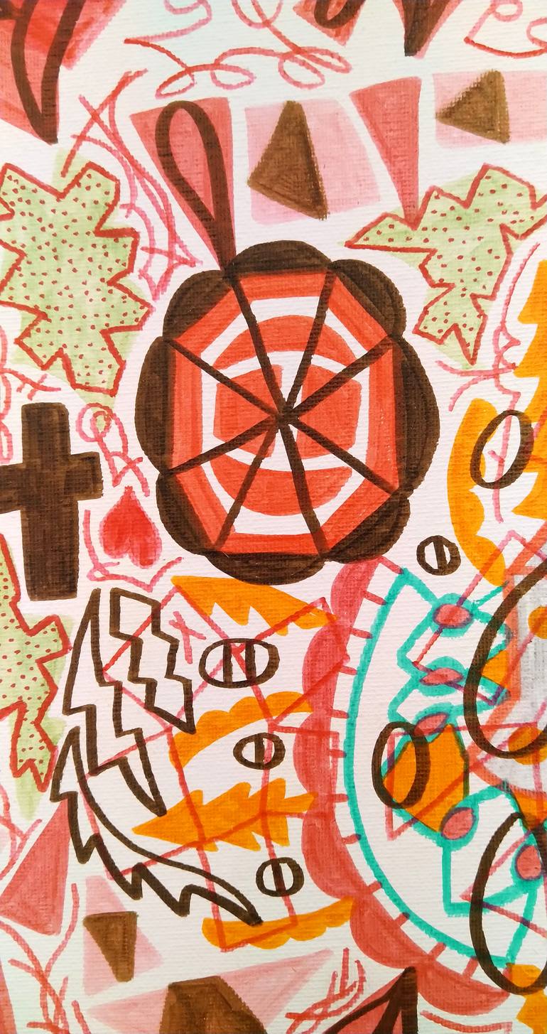 Original Abstract Religion Painting by Juan Gonzalez Iglesias