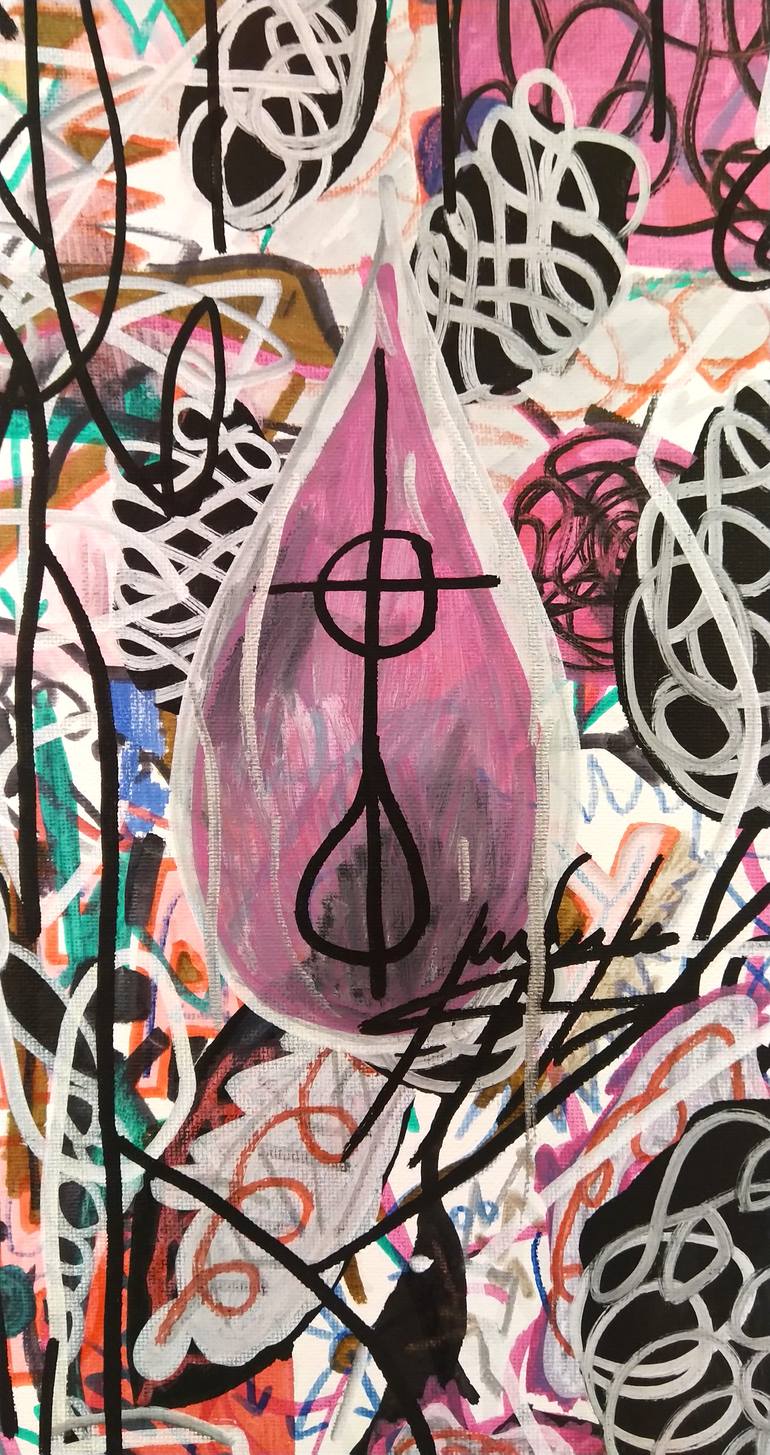 Original Abstract Religion Painting by Juan Gonzalez Iglesias