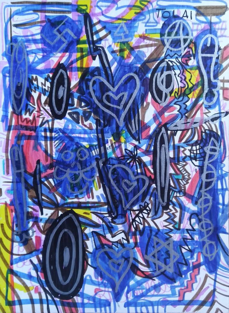 Original Abstract Painting by Juan Gonzalez Iglesias | Abstract Art on Canvas | Amador, no se por donde vas (Amador, I don't know where you are goin