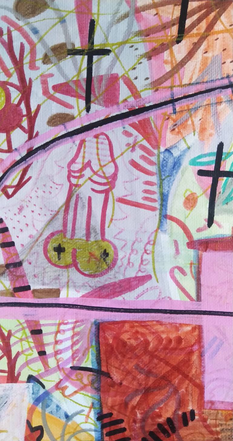 Original Abstract Religion Painting by Juan Gonzalez Iglesias