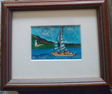 Original Sailboat Paintings by HEMA PADMANABHAN