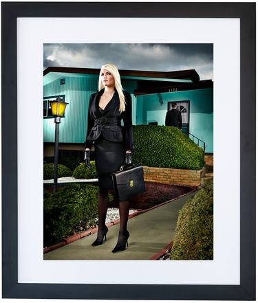 Woman in Black with Briefcase - Limited Edition of 25 thumb