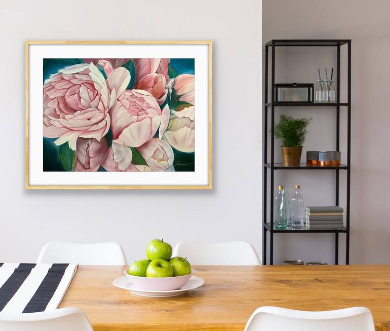 Original Abstract Floral Painting by Anna Michelle Maurer