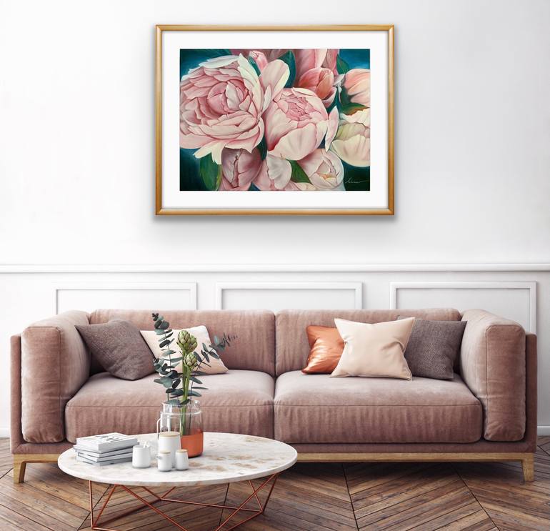 Original Abstract Floral Painting by Anna Michelle Maurer