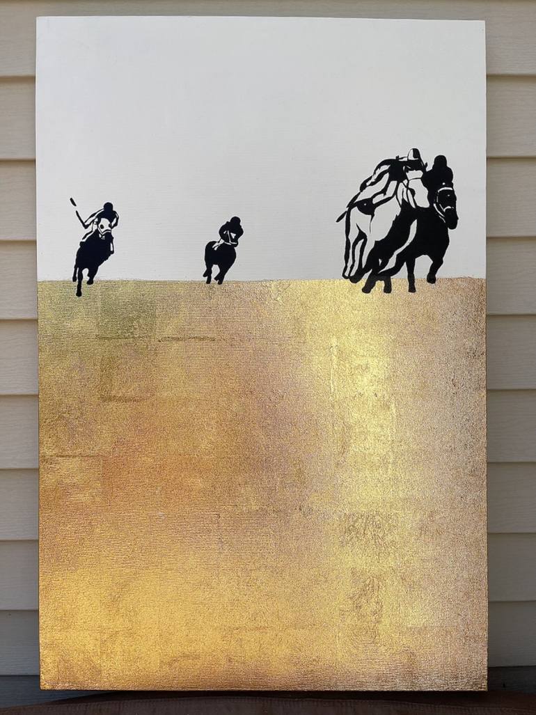 Original Abstract Horse Painting by Anna Michelle Maurer