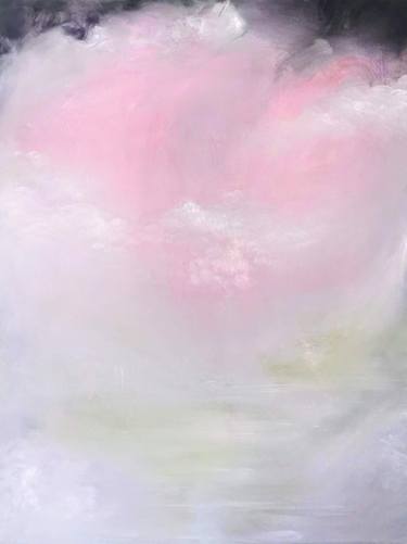 Aura pure - Ethereal atmospheric pink pastel abstract painting thumb