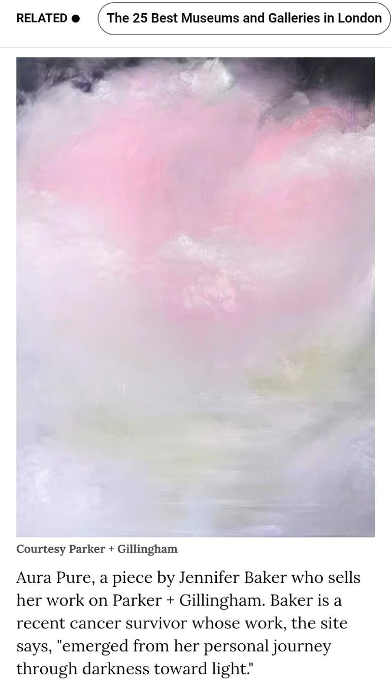 Original Abstract Expressionism Abstract Painting by Jennifer Baker