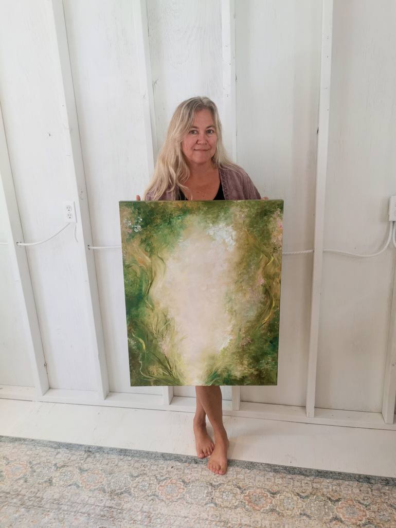 Original Abstract Expressionism Abstract Painting by Jennifer Baker
