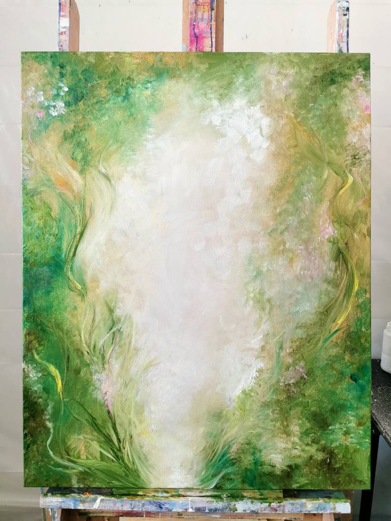 Original Abstract Expressionism Abstract Painting by Jennifer Baker