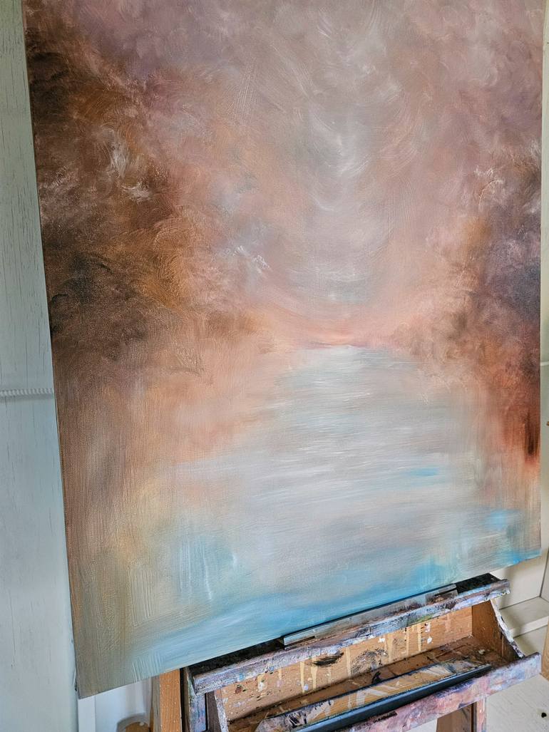 Original Abstract Expressionism Landscape Painting by Jennifer Baker