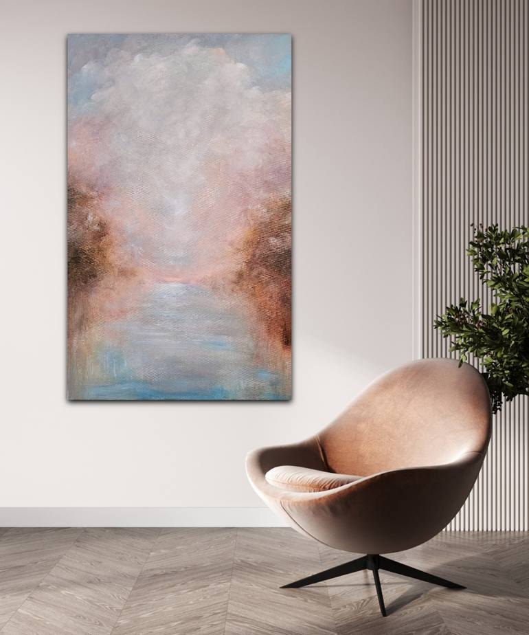 Original Abstract Expressionism Landscape Painting by Jennifer Baker