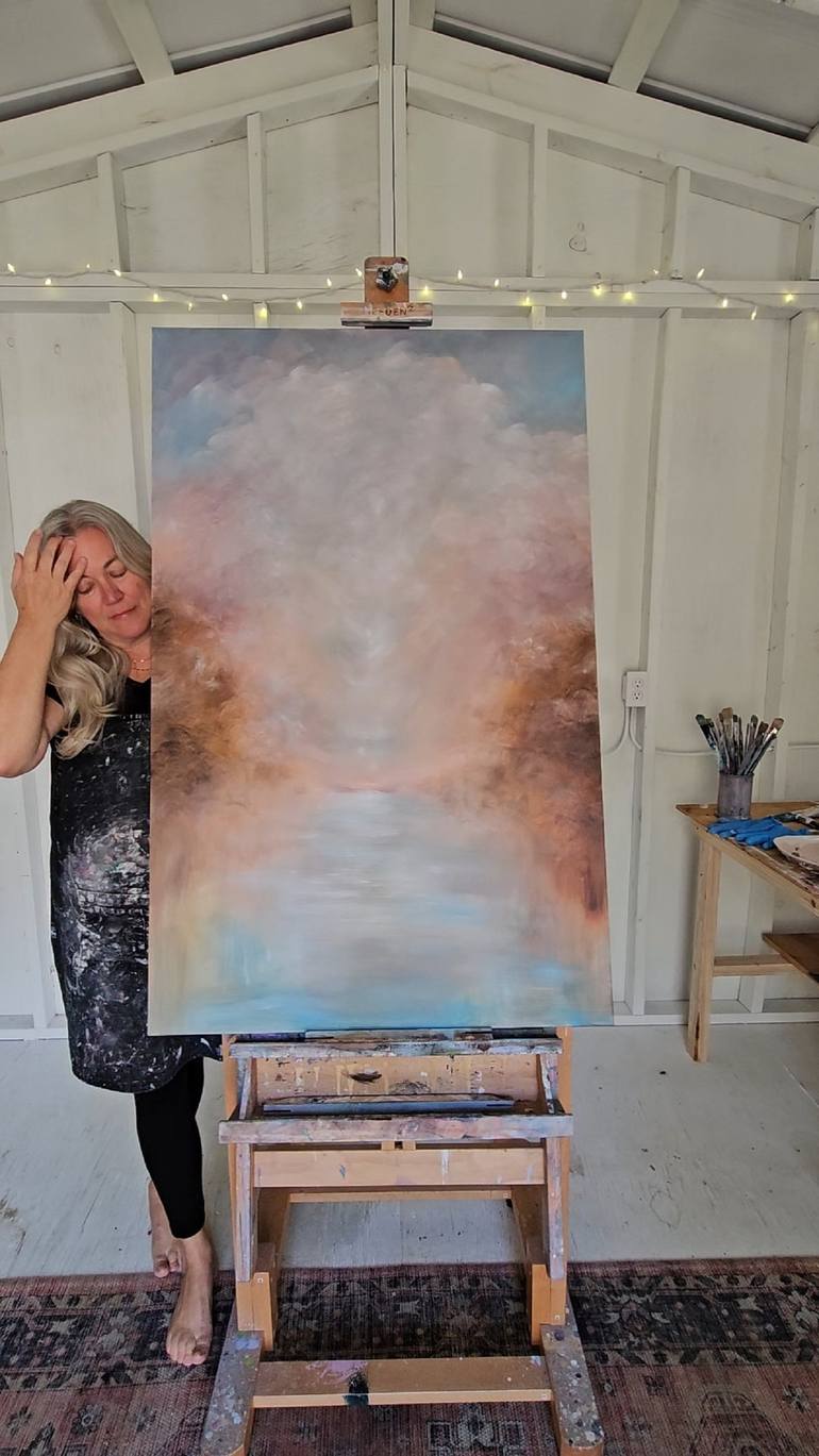 Original Abstract Expressionism Landscape Painting by Jennifer Baker