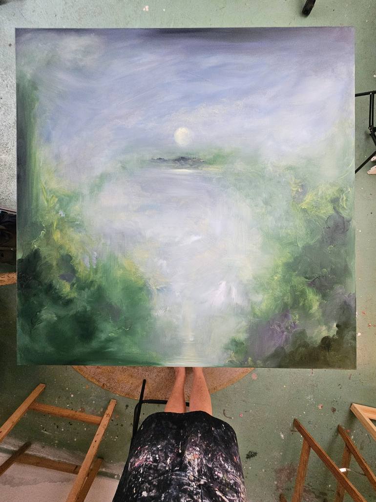 Original Abstract Expressionism Abstract Painting by Jennifer Baker