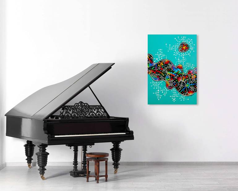 Original Conceptual Abstract Painting by Dayva Achikhman