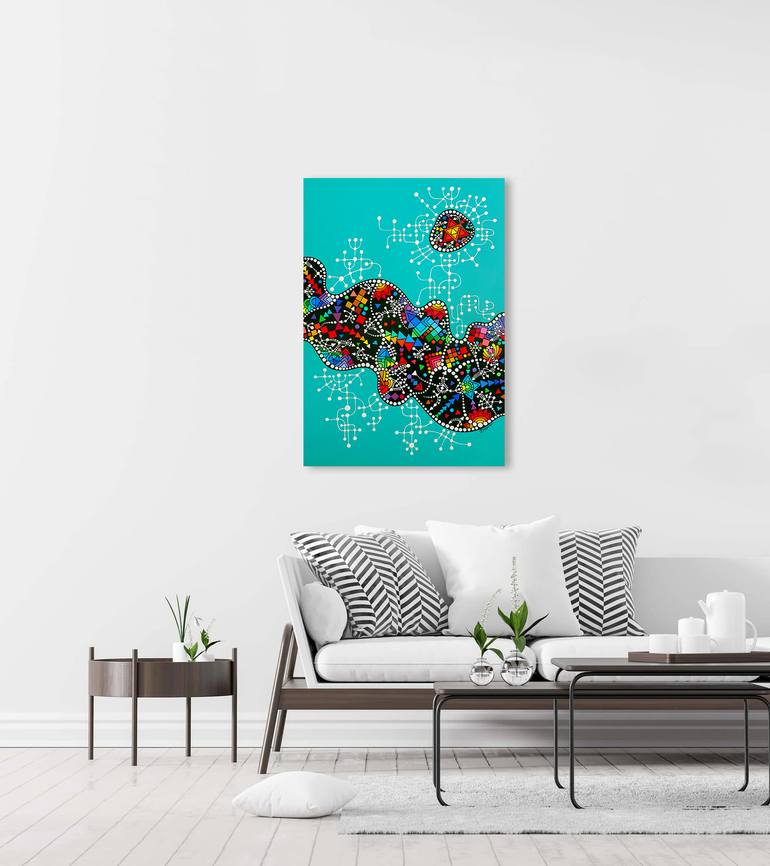 Original Conceptual Abstract Painting by Dayva Achikhman