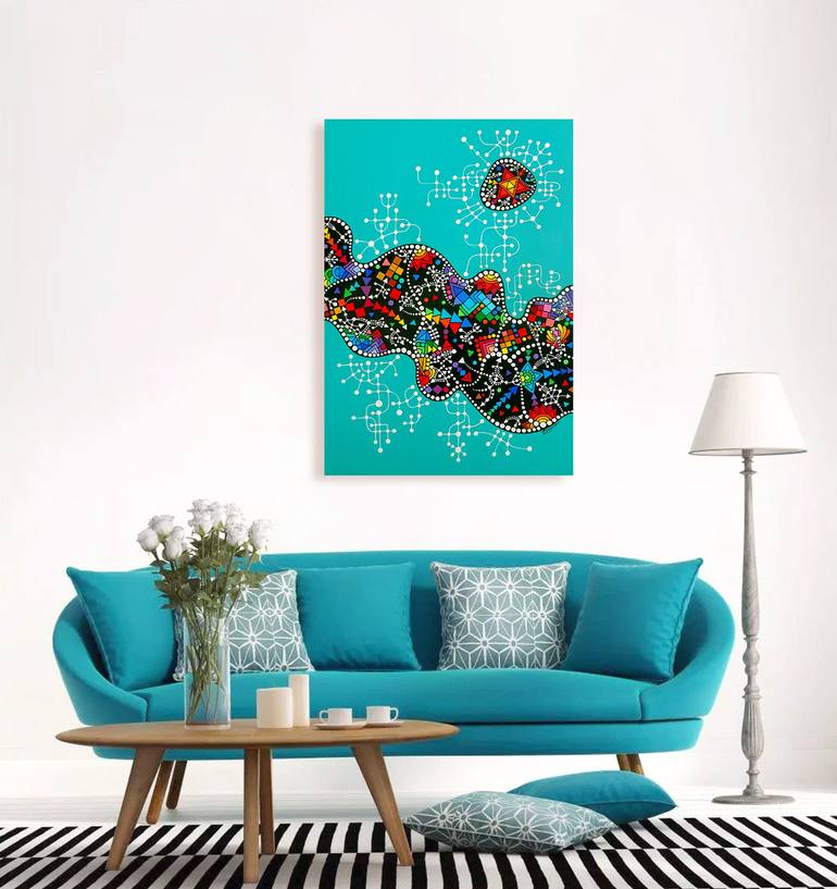 Original Conceptual Abstract Painting by Dayva Achikhman