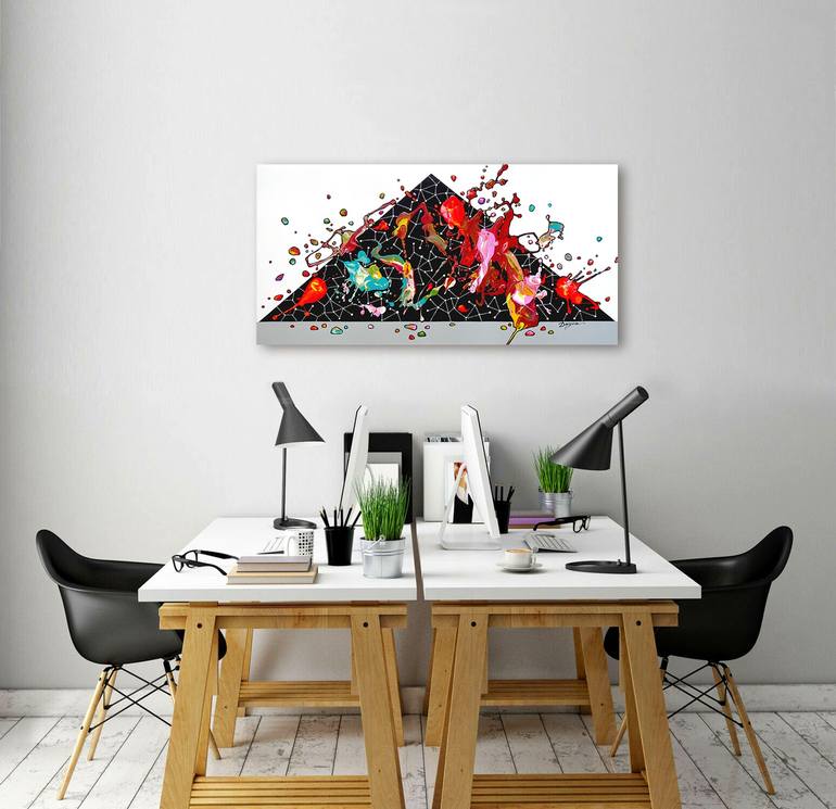 Original Conceptual Abstract Painting by Dayva Achikhman